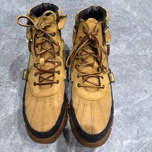 Ralph Lauren Boots 11.5 Trail Hiking Men’s Brown Tan Leather Demond POLO